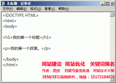 HTML 編輯器-1.3HTML 基礎教程